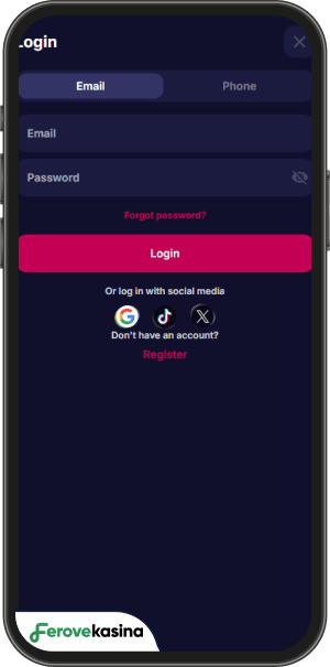 postup registrácie v nv casino
