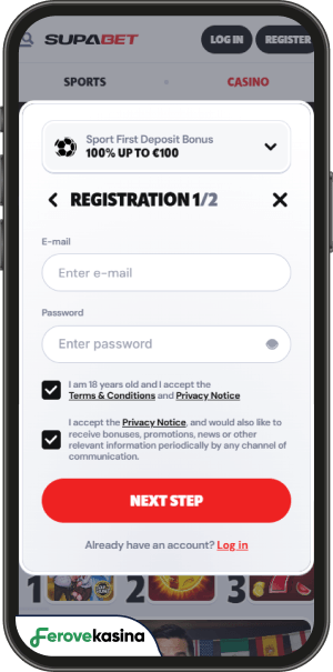 postup registrácie v supabet