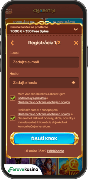 postup registrácie v cleobetra